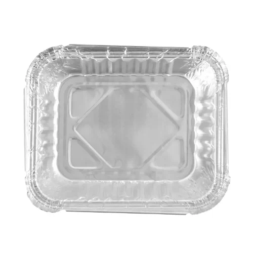 Caserola din aluminiu 435 g vedere de sus dimensiuni 14.8 x 12.3 x 4.9 cm