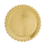 Girasole aurii din carton alimentar laminat – suport rotund pentru prăjituri