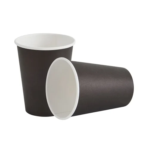 Pahare carton negre 8 oz – unică folosință
