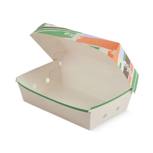 cutie meniu biodegradabila din carton enjoy