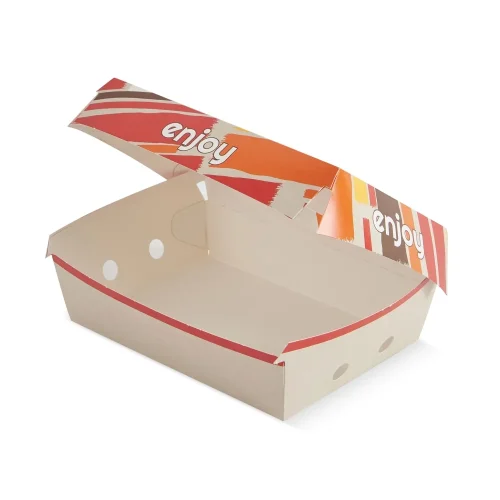 cutie meniu burger enjoy din carton