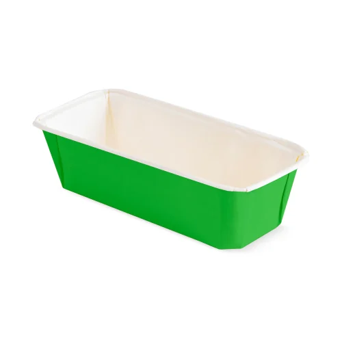 formă de copt verde pentru cofetării – vedere spate