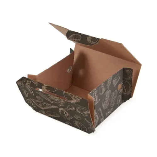 cutie din carton burger autoformare