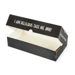 cutie takeaway din carton, neagra 24.1 x 13 x 5.5 cm.